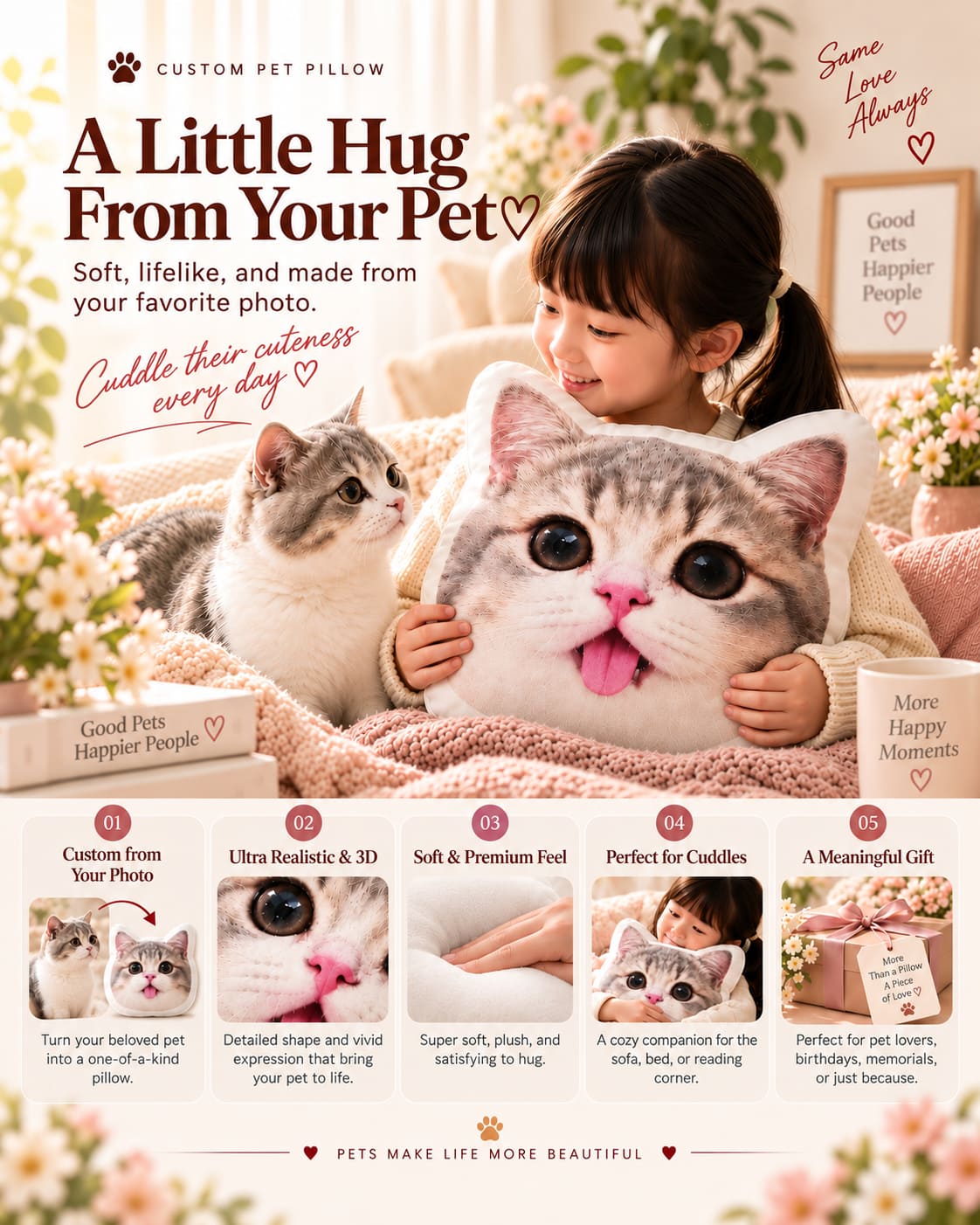 The Familiar™ — Custom Pet Portrait Pillow Set