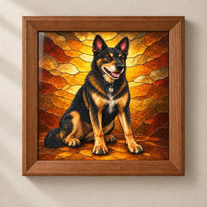 Classic - Custom Glass Pet Portrait