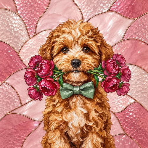 The Sweetheart - Custom Glass Pet Portrait