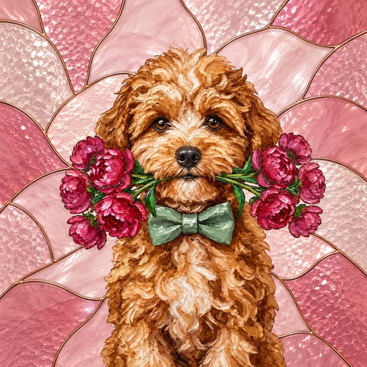 The Sweetheart - Custom Glass Pet Portrait