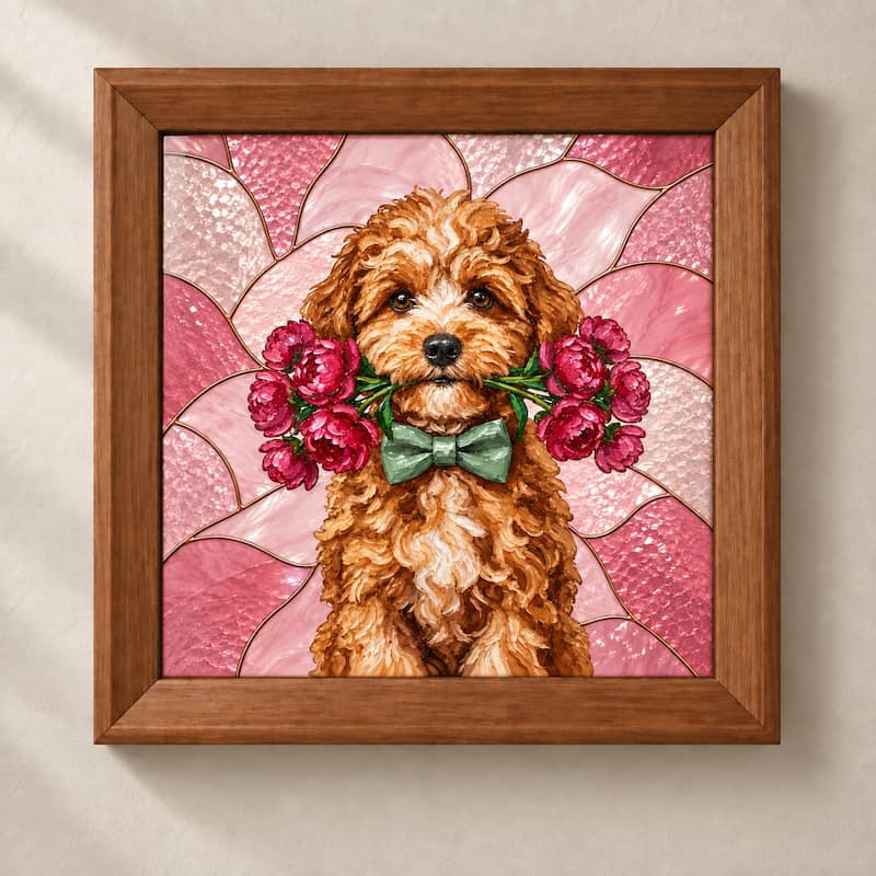 The Sweetheart - Custom Glass Pet Portrait