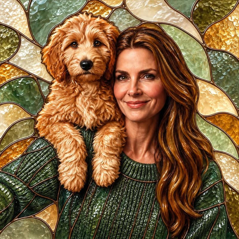 Better Together - Custom Glass Pet Portrait
