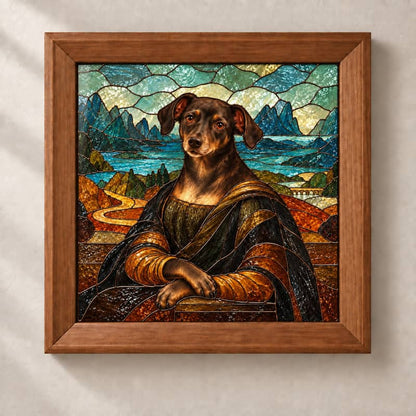 The Mona Paw - Custom Glass Pet Portrait