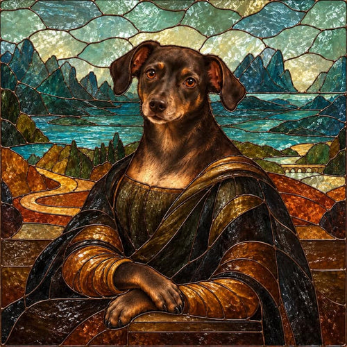 The Mona Paw - Custom Glass Pet Portrait
